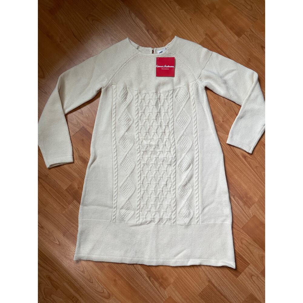 NWT Hanna Andersson Cream Knit Dress